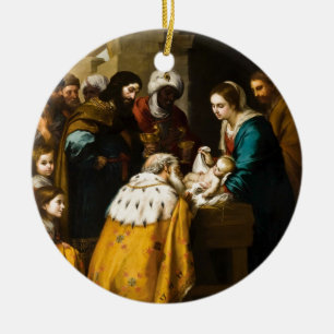 Weise-anwesende Jesus-Geschenke Keramik Ornament