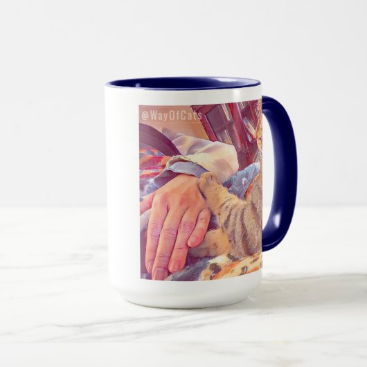 Weise der Katzen-Tasse über die Tatze des Mitleids Tasse (VorderseiteRechts)