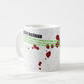 Weise der Kriegersgedichtverpackung herum Kaffeetasse (Vorderseite Links)