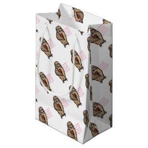 Weise Eule Kleine Geschenktüte