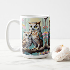 Weise Eulen Kaffeetasse