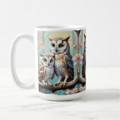 Weise Eulen Kaffeetasse (Links)