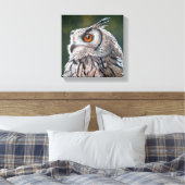 Weise Eulenmalerei Klein Leinwanddruck (Insitu (Schlafzimmer))