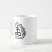 Weise Gilmores doppelte Brimstone Sigil Weiß-Tasse Kaffeetasse (Vorderseite Links)