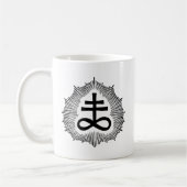 Weise Gilmores doppelte Brimstone Sigil Weiß-Tasse Kaffeetasse (Links)