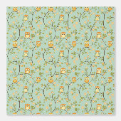 Weise junge Eule,  Tapete (Vorderseite)