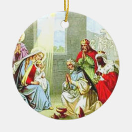 Weise Männer an der Geburt Christi Keramikornament