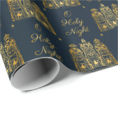 Weise Männer der Marine-und des Goldo heilige Geschenkpapier (Rolleneckpunkt)