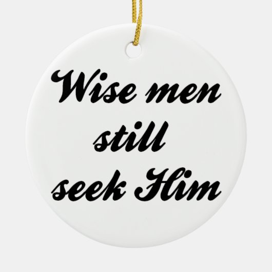 Weise Männer Keramik Ornament (Vorne)