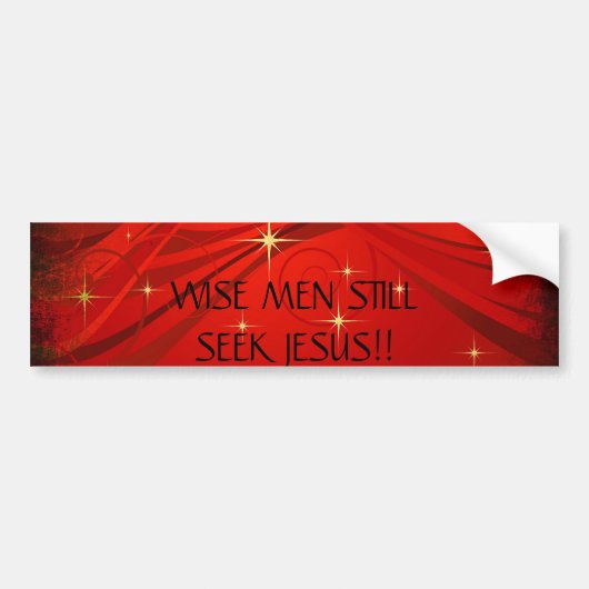 WEISE MÄNNER STILLSEEK JESUS!! … RELIGIÖSE SHIRTS AUTOAUFKLEBER (Vorne)