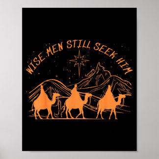 Weise Männer suchen ihn Christliches Weihnachten J Poster