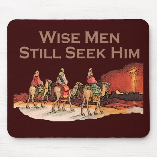 Weise Männer suchen ihn noch, Weihnachten Mousepad (Vorne)