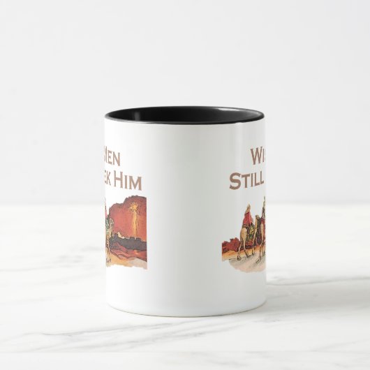 Weise Männer suchen ihn noch, Weihnachten Tasse (Zentrum)