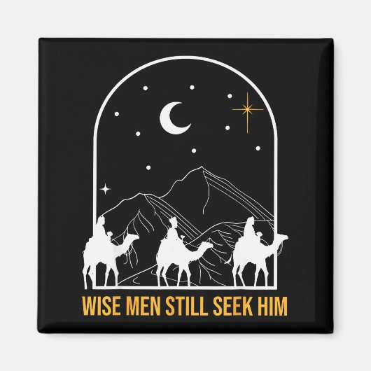 Weise Männer suchen ihn noch Weihnachtskrippe Chri Magnet (Vorne)