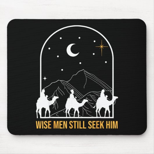 Weise Männer suchen ihn noch Weihnachtskrippe Chri Mousepad (Vorne)