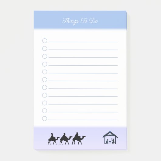 Weise Männer und Bethlehem Dinge zu tun Post-it Klebezettel (Vorderseite)