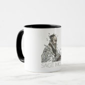 Weise Modus-Tassen-Art 2 - "Malerei-Salbei " Tasse (Vorderseite Links)