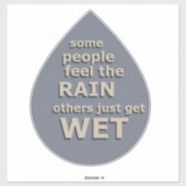 weise Sprichwort über das Leben Aufkleber (Blatt)