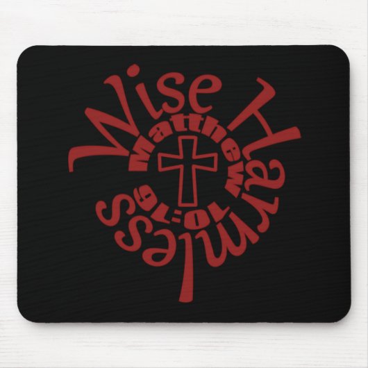 weise und harmlos - Göttliche Weisheitskripte Mousepad (Vorne)