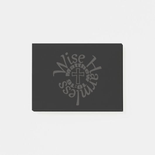 weise und harmlos - Göttliche Weisheitskripte Post-it Klebezettel (Vorderseite)