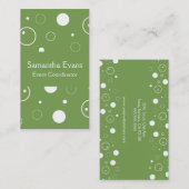 Weise und Weiß sprudelt Visitenkarte (Vorne/Hinten)