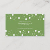 Weise und Weiß sprudelt Visitenkarte (Rückseite)