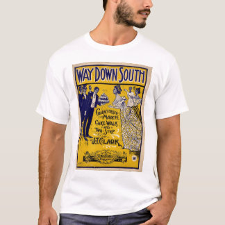 Weise unten südwärts T-Shirt
