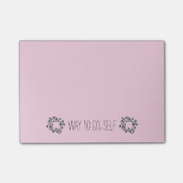 Weise zu gehen, Selbst Post-it Klebezettel