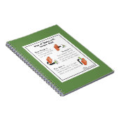 Weisen des Beschäftigens der Block-Grün-Notizbuch Notizblock (Rechte Seite)