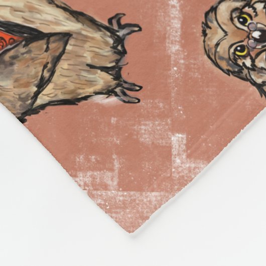 Weisen Fleecedecke (Ecke)