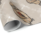 Weisen Geschenkpapier (Rolleneckpunkt)