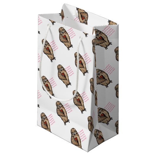 Weisen Kleine Geschenktüte (Vorderseite Schrägansicht)
