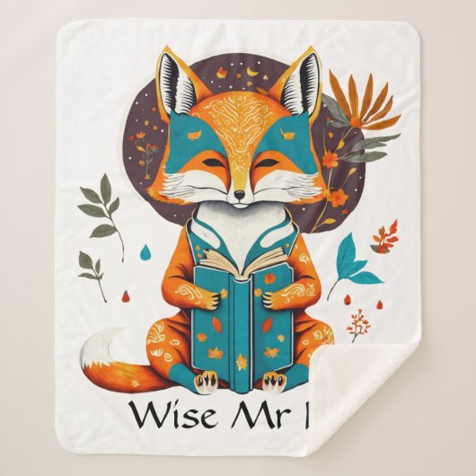 Weisen Mr. Fox hat in seiner Reading gepackt. Pers Sherpadecke (Vorderseite)