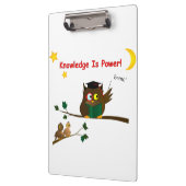 Weisen Owl lehren Klemmbrett (Links)