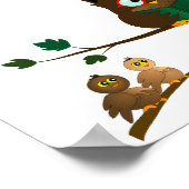 Weisen Owl lehren Poster (Ecke)