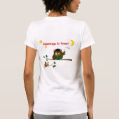 Weisen Owl lehren T-Shirt (Rückseite)