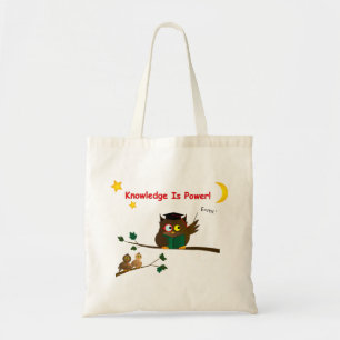 Weisen Owl lehren Tragetasche