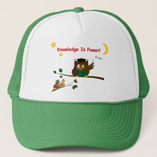 Weisen Owl lehren Truckerkappe (Vorderseite)
