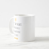 Weisen zu meinem Herzen Kaffeetasse (Vorderseite Links)
