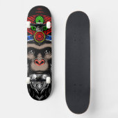 Weiser alter Affe Skateboard (Vorderseite)