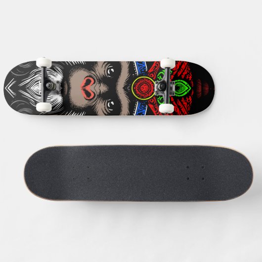 Weiser alter Affe Skateboard (Horizontal)