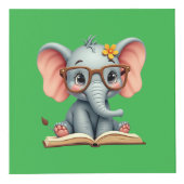 Weiser Baby-Elefant Würfel (Rechts)
