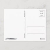Weiser Bär wählte einen Postkarte (Rückseite)