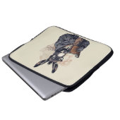 Weiser Esel — Laptop-Hülle Laptopschutzhülle (Vorne Knopf)
