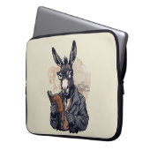 Weiser Esel — Laptop-Hülle Laptopschutzhülle (Vorderseite Links)
