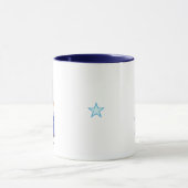 Weiser Gnom in Blau mit Lampe Tasse (Zentrum)