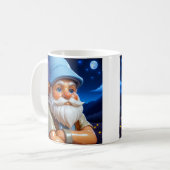Weiser Gnom Nacht Kaffeetasse (Vorderseite Links)
