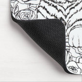 Weiser Tiger Mousepad (Ecke)