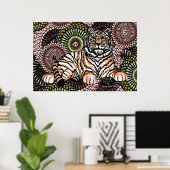 Weiser Tiger Poster (Heimbüro)