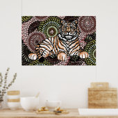Weiser Tiger Poster (Küche)